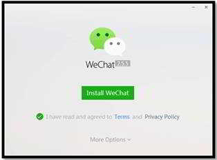 Kitiho ny "Install WeChat" raha hametraka ny takelaka 9