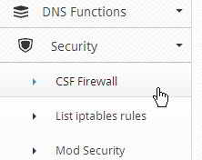 Dingana 2: Tsindrio eo amin'ny ankavia navigation Security → Firewall Manager Sheet 5